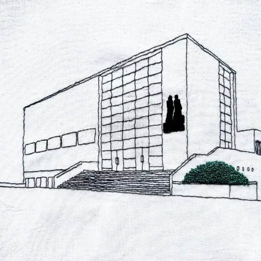 Bohuslav Fuchs: Pavilon města Brna  - vyšívací sada